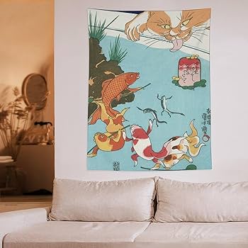 Amazon.co.jp: 歌川国芳 浮世絵 金魚づくし 百ものがたり